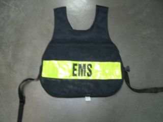 EMS Navy Reflective Mesh Safety Vest