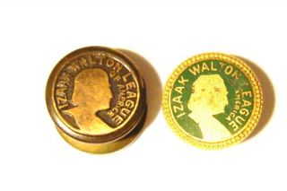 Two Izaak Walton Conservation League Pins