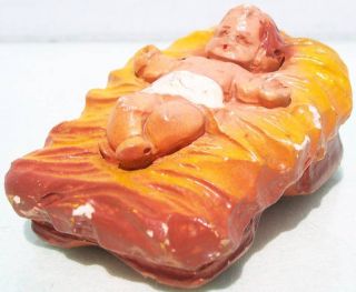 Miller Chalkware Nativity Baby Jesus EX