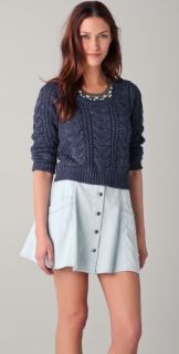 Free People Cabletown Pullover