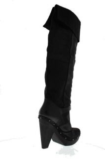 Rachel Roy New Enkala Black Suede Platform Over The Knee Boots Heels
