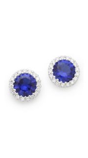 Kenneth Jay Lane Faceted Pave Earrings