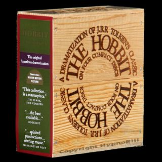 NEW J.R.R. Tolkien THE HOBBIT NPR Dramatization in a Wooden Box 4 CDs