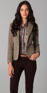 Rag & Bone Knit Strand Jacket with Elbow Patches