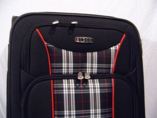IZOD Journey 25 Upright Spinner Suitcase Luggage in Plaid Color