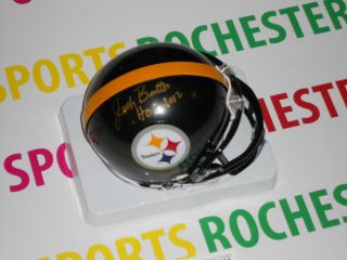 JACK BUTLER auto signed Pittsburgh Steelers mini helmet HOF 2012 JSA