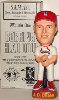 Drew St Louis Cardinals 1999 Sams Bobbing Head Bobblehead Doll