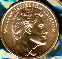 William J Clinton 2nd Term Bronze Medal US Mint 6334