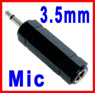 5mm Mic Microphone Jack Adaptor Plug PC Laptop Camera