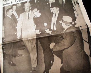 Lee Harvey Oswald Jack Ruby Assassination JFK 1963 Dallas TX Texas Old