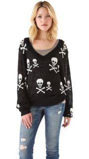 Wildfox Knight Hood V Neck Sweater