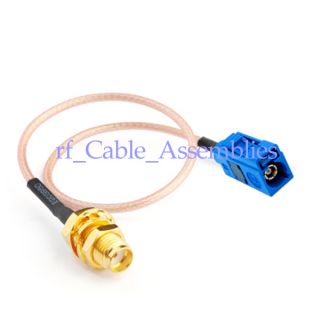 Fakra Jack C to SMA Jack Pigtail Cable