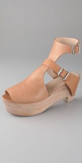 3.1 Phillip Lim Constantine Wood Platform Sandals