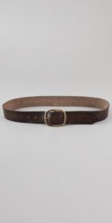 Linea Pelle Vintage Perforated Holes Belt