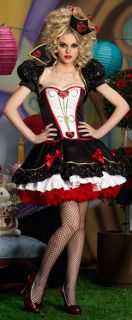 Alice in Wonderland Queen Hearts Adult Womens Halloween Costume Movie