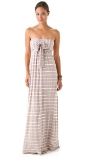 Splendid White Venice Stripe Maxi Dress