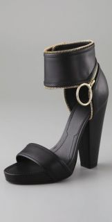 Givenchy Shoes Zipper Ankle Sandals