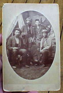 1912 JACKSONPORT WI Hunters w/ Gun & Black Man Steward Trout Creel