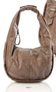 Jacky & Celine Italian Leather Hobo Handbag Style 1002 1 D. Grey 021