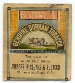 342 1868 US Grant SJ Tilden Advertising Card 12 6NOV