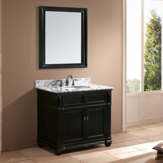 Jacqueline 38 inch Single Sink Bathroom Vanity Italian White Marble