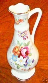 1930s Old Foley James Kent Ltd Floral Bud Vase