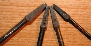 Vintage Irwin Mainbor Auger Augers Set of 4 s 9 6 5 1 Wood Drill Bit