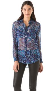 Equipment Signature Silk Blouse with Pockets