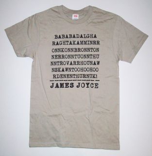 James Joyce Finnegans Wake T Shirt s M L XL Ulysses