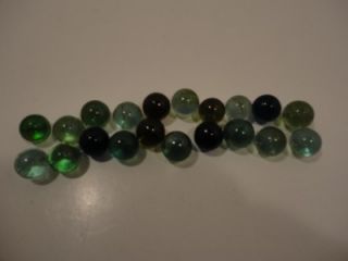 Lot of 20 Vintage Handmade Glass Marbles
