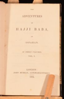  The Adventues of Hajji Baba of Ispahan James Justinian Morier First Ed