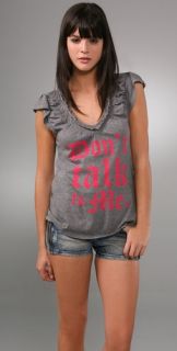 Juicy Couture Don't Talk To Me Ruffle Tee