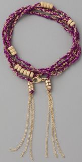 Jacquie Aiche Silk Wrap Braided Bracelet / Necklace