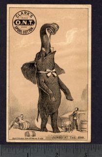 1882 Jumbo at Bar Sewing Thread Victorain Antiqu Card
