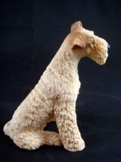 Vintage Long Haired Fox Terrier 1988 Castagna Italy Pottery Dog