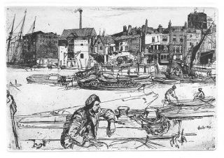 James Whistler Black Lion Wharf Engraving