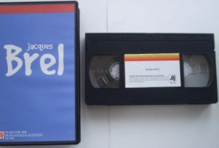 RARE Jacques Brel Films for The Humanities VHS