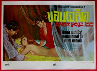 Angelique France Film Thai Movie Poster Romance 1964