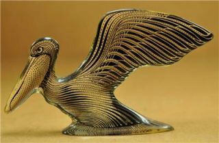RARE Signed Abraham PAL Palatnik Lucite Acrylic Op Art Pelican Bird