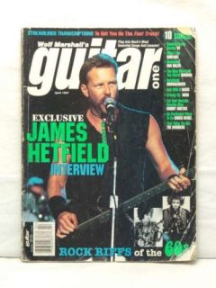Guitar One Magazine James Hetfield Metallica Very RARE