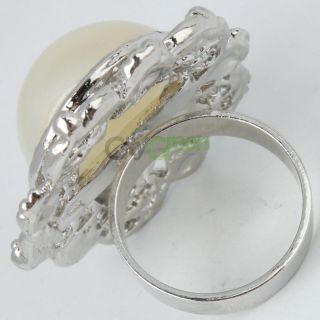 New Wedding Ring Jewelry Gorgeous Jade Size 6 White