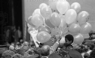 1980 35mm Negs Pres Jimmy Carter at Campaign Rally Daley Center 2