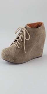 Jeffrey Campbell 99 Lace Up Wedge Booties