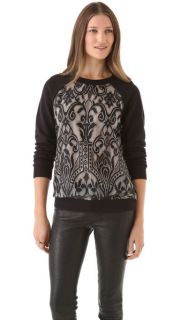 Juicy Couture Lace Pullover Sweatshirt