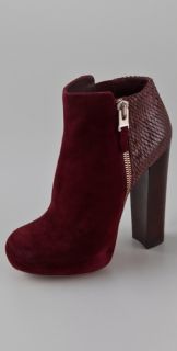 B Brian Atwood Paramour Suede High Heel Booties