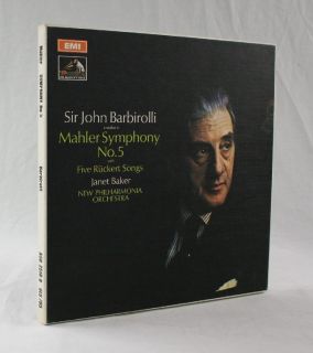  Symphony No.5 ASD 2518 9 (SLS 785) EMI BARBIROLLI/BAKER 1969 NM/NM