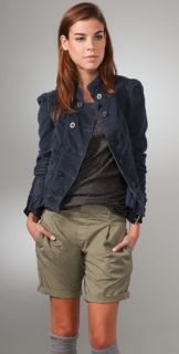 Free People Cord Victorian Riding Jacket
