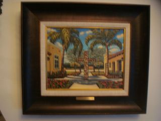 Janet Mokher  Acrylic Religious Painting w/ Custom Frame, Excellent