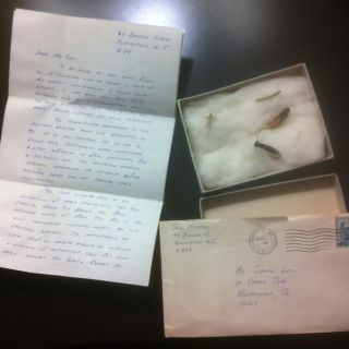  John Alevras Flies Made for James Gray w Original Letter