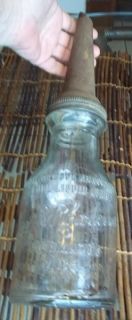 Old Jay B Rhodes Co Kalamazoo Mich Glass Quart Oil Bottle Mobi